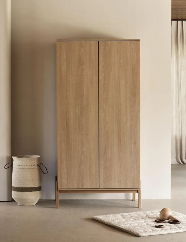 Dvojdverová detská skriňa Quax Ashi prírodná